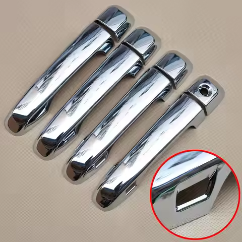 For Toyota Prado 150 Land Cruiser Prado J150 2010- 2019 LC150 LC200 Chrome Exterior Car Door Handle