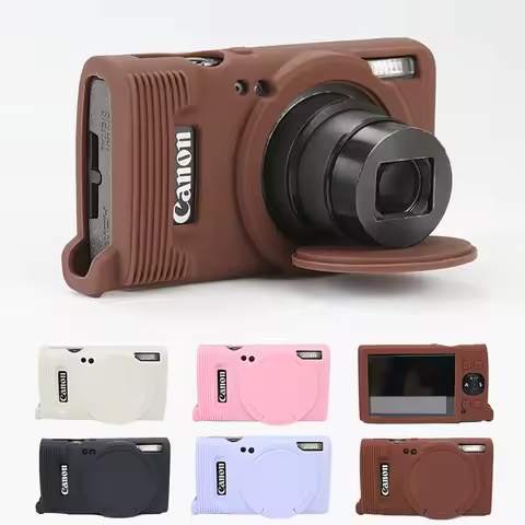 Camera Case for Canon IXY 650/PowerShot ELPH 360 HS Silicone Case Protective Cover Lens Cap Soft She
