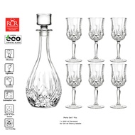 RCR Opera Porto Set 7 pcs เซตขวดกลม 900 ml แก้วเชอรี่ 120 ml