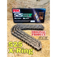 RK Black Chain 525 X-ring Xring Rantai Hitam KRX Universal ORIGINAL Z900 CBR650 Naza Blade MT09 Tracer TNT600 TRK502 TNT