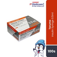 Terumo Insulin Syringe 0.5ml 27G 100S - Grey