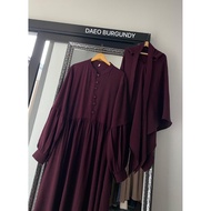 Daeo Abaya Set Khimar Jumbo | One set of abaya khimar triangle bandana | Jumbo premium airflow khima