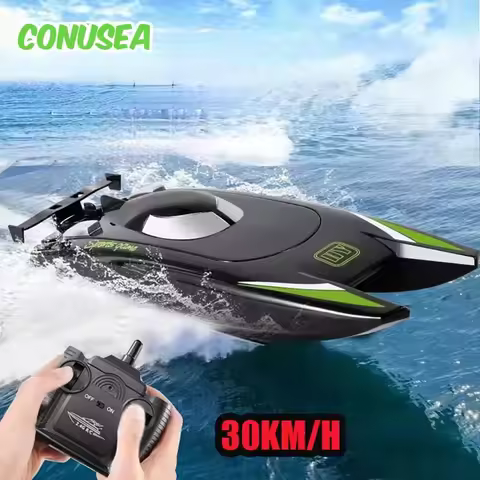 30Km/h Racing Boat 2.4G Radio controlled Rc Boat High Speed Speedboat 20Mins 2Ch Dual Motor Waterpro