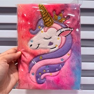 KAISON UNICORN COLOURFUL RAINBOW FUR NOTEBOOK
