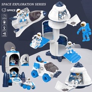 MANXI Outer Space Toy Set, Harmless Spaceship and Car Set for Kids Ages 3-5, Battery Operated Rocket