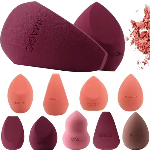 1PC Fashion Colorful Smooth Wet Dry Dual Use Cosmetic Puff Foundation Blender Makeup Sponge Powder P