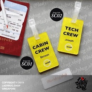 Luggage Tag / Bag Tag / Keychain - EXCLUSIVELY ONLY FOR SCOOT / SQ Cabin Crew & Tech Crew (ORIGINAL 
