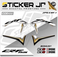 Stiker Striping CRF 150L ORI - Sticker Motor List Standar Ori Honda CRF Variasi Hologram JP01