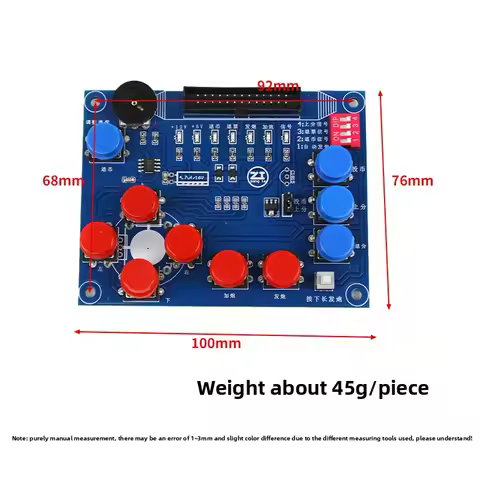 Arcade Coin Operated Game Machine Console Test Keyboard 26P Jack 10 in 1 Cable Controller