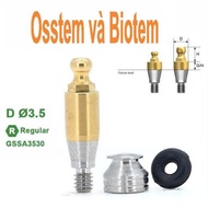 Abutment ball compatible with Osstem/Hiossen & Biotem implant