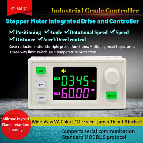 SMD04 SMD6 Stepper Motor Driver Controller DC10-30V 4A Reverse Pulse Speed Control Board Programmabl