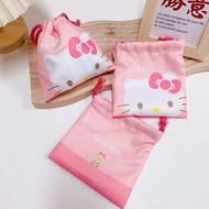 กระเป๋าผ้าหูรูด ลายการ์ตูน Sanrio กระเป๋าผ้าหูรูด