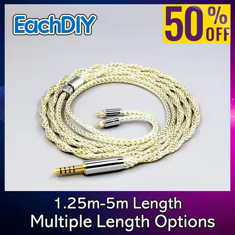 TypeS 23AWG Litz Shielding Earphone Cable For 0.78mm 2pin IEM BA Westone W4r UM3X UM3RC JH13 High St