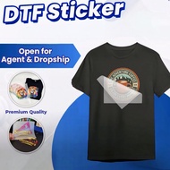 DTF Printing DTF Film Printing Iron On Heat Transfer Film DTF Cetak Baju Custom T-Shirt DTF Sticker.