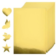 25 Sheets Metallic Gold Cardstock Paper Cardstock 8.5 x 11 Shimmer Sheets 250gsm/92lb Heavyweight Sc