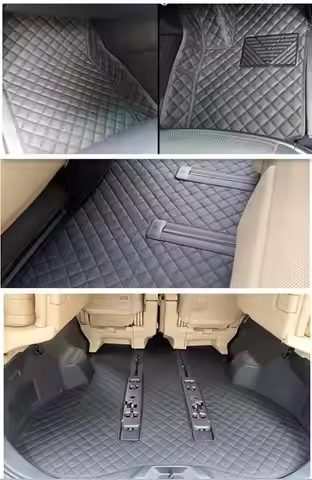 Custom special car floor mats for Right hand drive Toyota Vellfire 2025 7 seats durable waterproof c