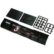 3RACING 185mm PP Side Wings For 1/10 Electric Touring Car-Black 3RAC-WG185/BL