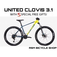 [UNITED BIKE CLOVIS 3.10] 18-Speed SHIMANO ALIVIO groupset MTB + 5 FREEGIFTS