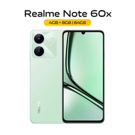 Hp Realme Note 60x 4/64GB 4/128GB RAM 4GB+4GB Extended ROM 128GB Realme Terbaru 2025 Garansi Resmi