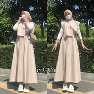 Hyeri Women's Vest Skirt Set Vest Long Skirt Premium Korean Style Shakila Material
