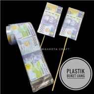 plastik tarik uang harga (4 pcs)  plastik opp  plastik bucket bunga plastik untuk uang kertaskue