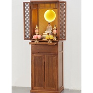 [Fast Delivery]2024New Chinese Style Buddha Niche with Door Altar Household Buddha Cabinet Clothes Closet Altar Buddha Shrine God Statue Cabinet Worship Table Altar