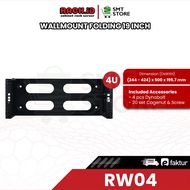 RACKID wallmount folding RW 4U server rack 4U CCTV rack modem wallmount rack – RW04