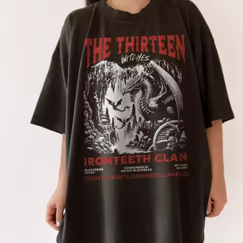 The Thirteen Throne of Glass T-Shirt Manon Blackbeak Ironteeth Witches Dorian Haviliard SJM Merch Te