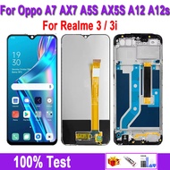 Original LCD For OPPO A5s A12 A12S A7 For Realme 3 3i LCD Display Touch Screen Digitizer Assembly AX