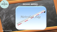 Bidang Miring | 1 Skala | Bahan Aluminium | ukuran 500 x 45 mm