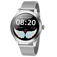 Others - KW10PRO女性智慧手錶心率血壓血氧睡眠健康監測記步手環（銀鋼）