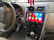 板橋一品 10代 10.5代 ALTIS專用9吋QLED螢幕安卓主機 8核心 正版導航 CarPlay 網路電視 