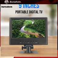 BUR_ D9 Portable Analog TV High Resolution Stable Output TFT LED Screen 9 Inch DVB-T2 Mini Car Analog Television for Kitchen