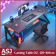 ASJ_New Stylish Gaming Table D2 with curving & Hidden hole design_100cm/120cm/140cm/160cm