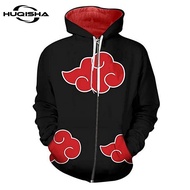 New 3D Printed Anime Naruto Hoodies Women/Men Uzumaki Boruto Uchiha Sasuke Akatsuki Tops Sweatshirt Casual Zipper Jacket