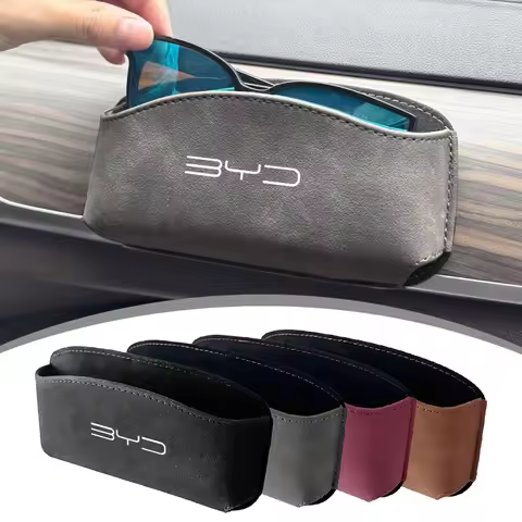 Car Eyeglasses Organizer Box Adhesive Storage Bag For BYD Atto 3 Yuan Plus Han Tang EV F3 E6 Dmi Son