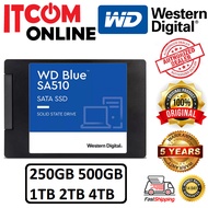 WESTERN DIGITAL BLUE SA510 250GB 500GB 1TB 2TB 2.5" SATA SSD (WDS250G3B0A/WDS500G3B0A/WDS100T3B0A/WD