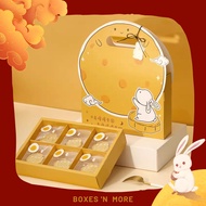 Cute Paper Rabbit Cake Box, Moon Cake Box, Moon Cake Box, Melted Egg Cake Box, Pia Cake Box