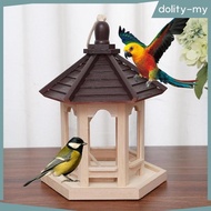 [dolity] Outdoor Wood Hanging Feeder Lightweight Decorative Sturdy for Gardening Decor with Lanyard 