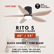 [New Launch] 5 Blade DC Ceiling Fan Fanco RITO 5 (optional Smart WIFI)