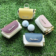 💨Amazing price💨2023Korean Color Matching Golf BagGOLFWaist BagPUAccessory Bag Golf Equipment Small Waist Bag Ball Sleeve