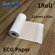 110mm x 20m ECG Paper Electrocardiogram Thermal Paper for ECG Machine