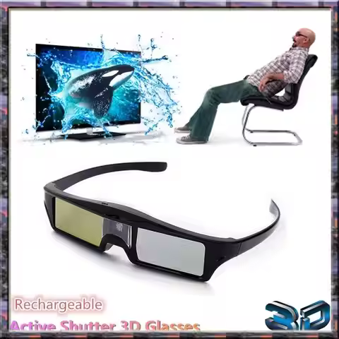 2025 New Rechargeable Active Shutter 3D Glasses For Optoma Benq Acer Sony ALL DLP Projector