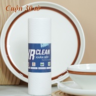 Thùng 24 cuộn Khăn giấy lau bếp trắng KRCLEAN siêu sạch thấm hút tốt lau chén bát lau bề mặt căn bếp