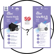 Air Queen  KF94 N95 substantial equivalent 3D Nano Korean Face Mask Reusable Breathable Korea Import