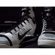 【 AMBRAI.com 】NIKE KOBE 9 IX ELITE BHM Flyknit 黑 白 黑人歷史月 編織 陰陽