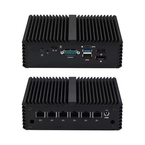 Qotom Q10922G6 Mini PC N100 N305,6x Intel I226-V 2.5GLAN Fanless Mini Computer