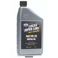 Lucas Super Lube Fully Synthetic SAE 0W-20 / 0W20 Motor Oil / Engine Oil (1 Liter)