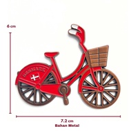 Denmark Refrigerator Magnets, Bicycle Souvenirs, Denmark Country Souvenirs