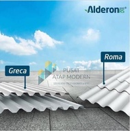 Alderon Rs Atap Upvc Single Layer Tipe Greca - Gelombang Kotak